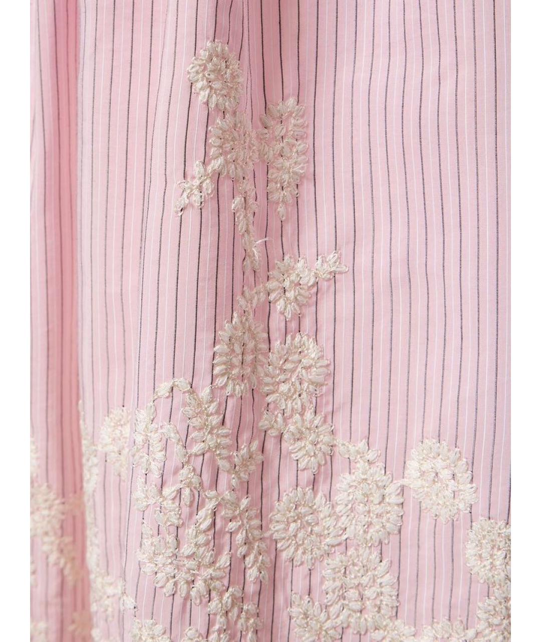 ELIE SAAB Розовый хлопковый костюм с юбками, фото 6