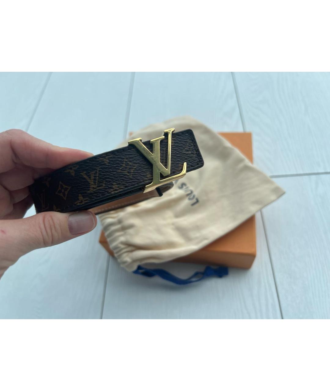 LOUIS VUITTON Коричневый ремень, фото 3