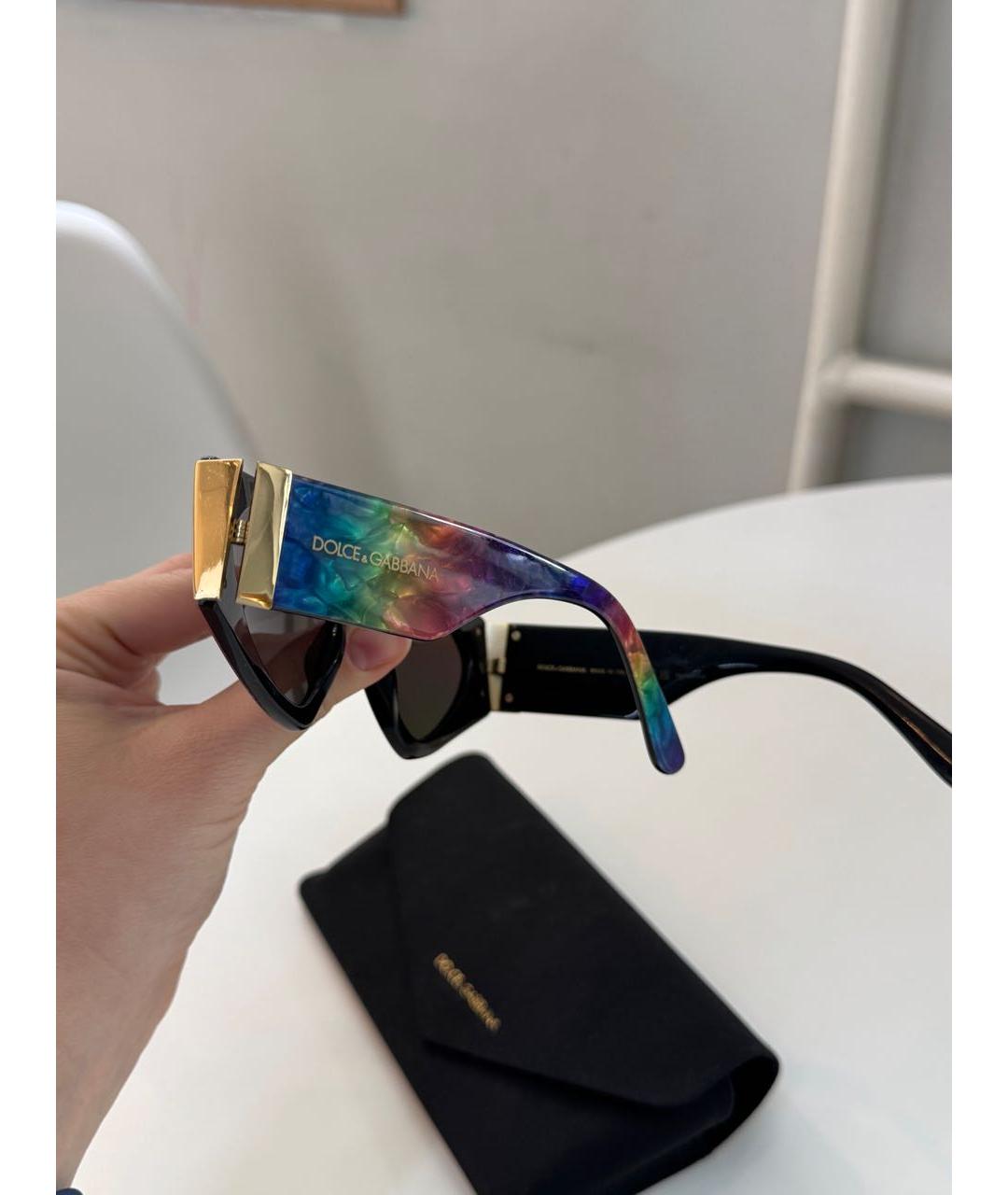 DOLCE&GABBANA Мульти пластиковые солнцезащитные очки, фото 2