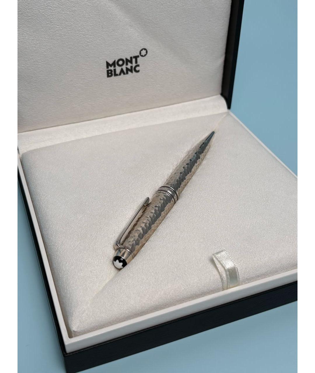 MONTBLANC Серебряная металлическая шариковая ручка, фото 4