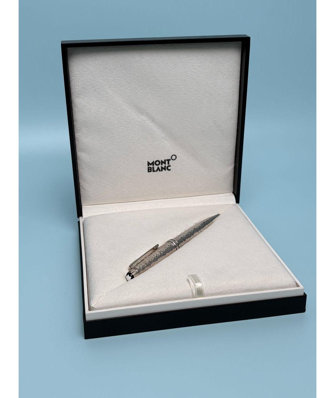 MONTBLANC Серебряная металлическая шариковая ручка, фото 3