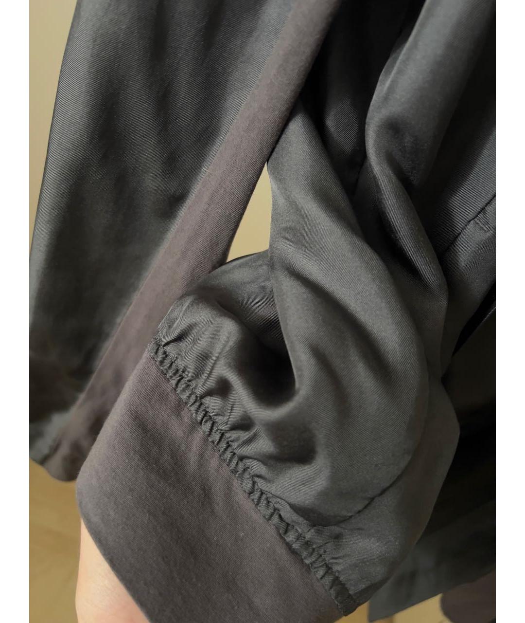 DKNY Антрацитовая шелковая куртка, фото 7