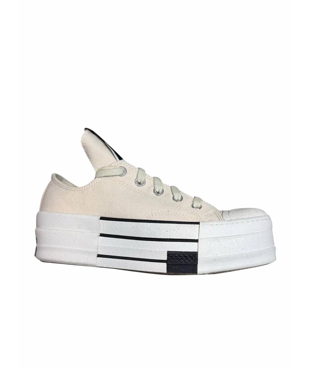 RICK OWENS DRKSHDW Бежевые кеды, фото 1