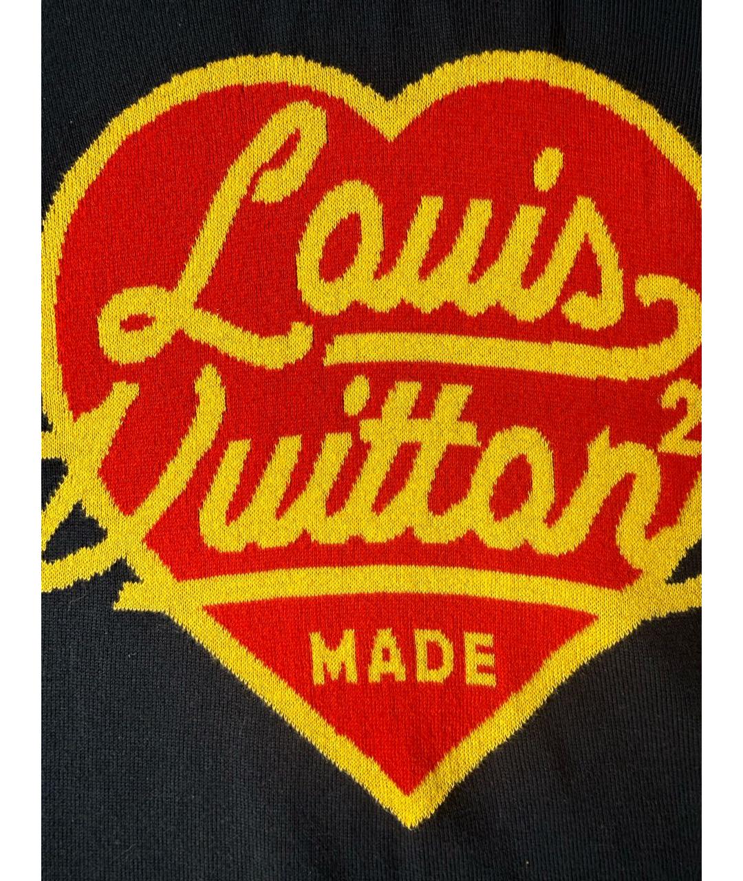 LOUIS VUITTON Темно-синий хлопковый джемпер / свитер, фото 4