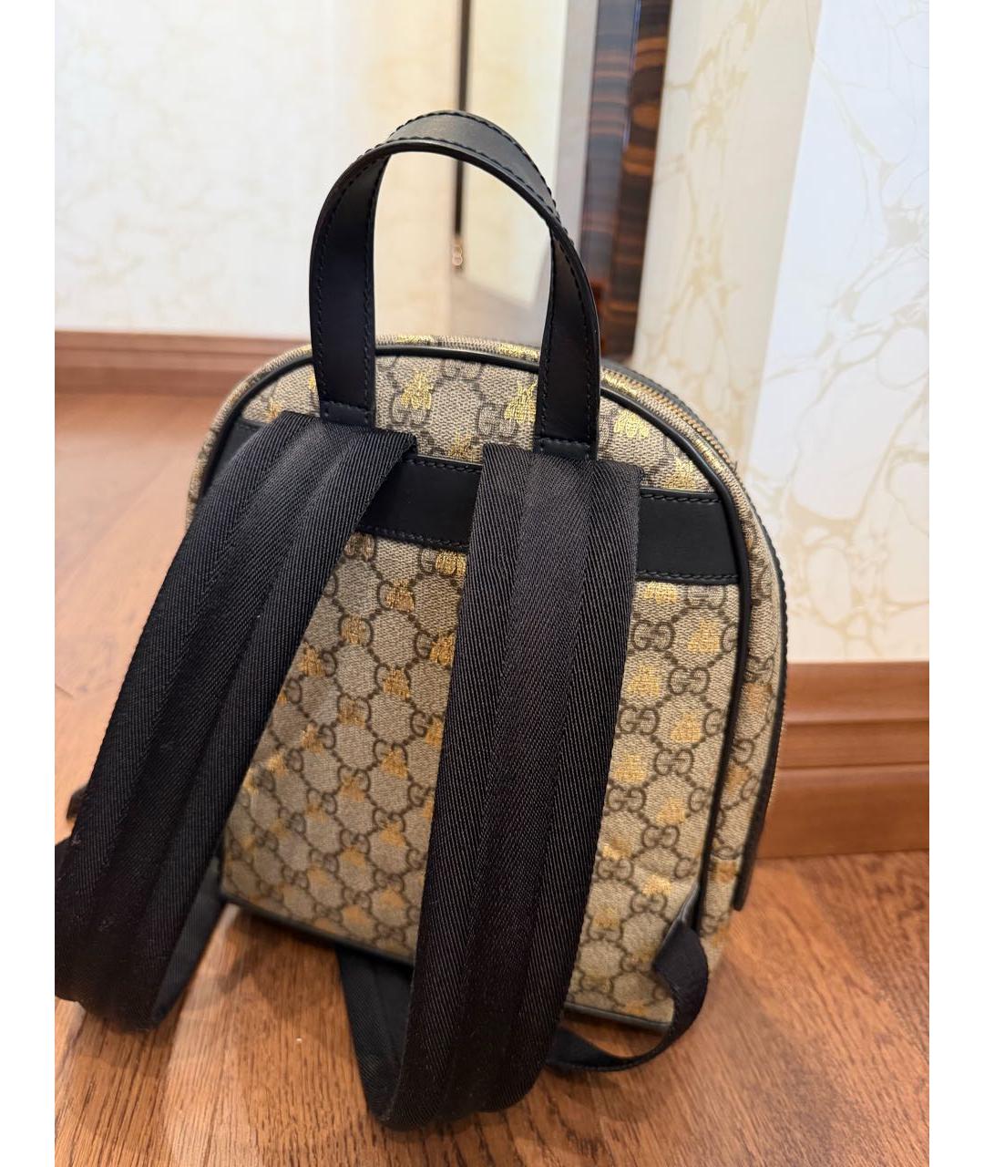 GUCCI Бежевый рюкзак, фото 3