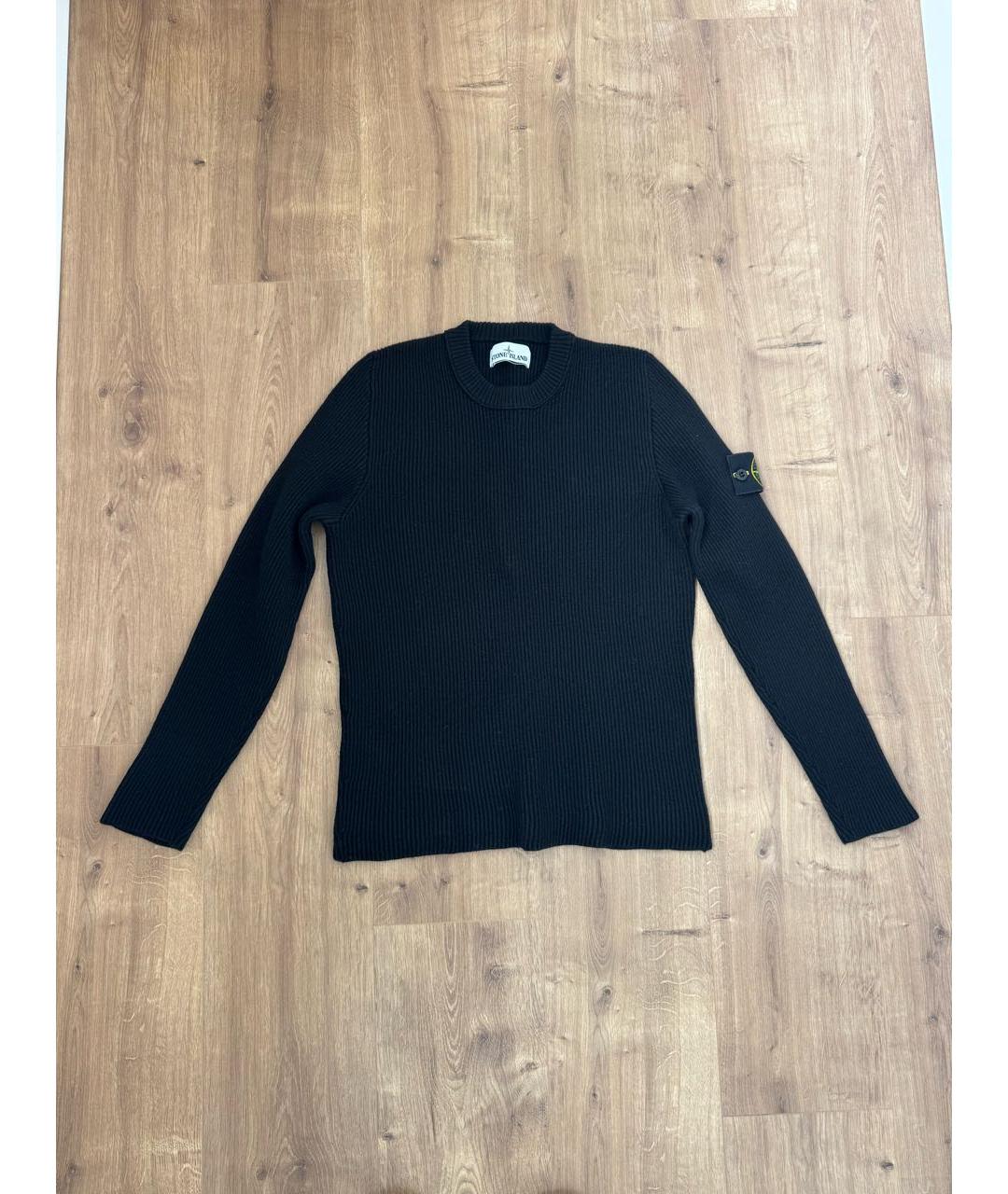 STONE ISLAND Черный шерстяной джемпер / свитер, фото 6