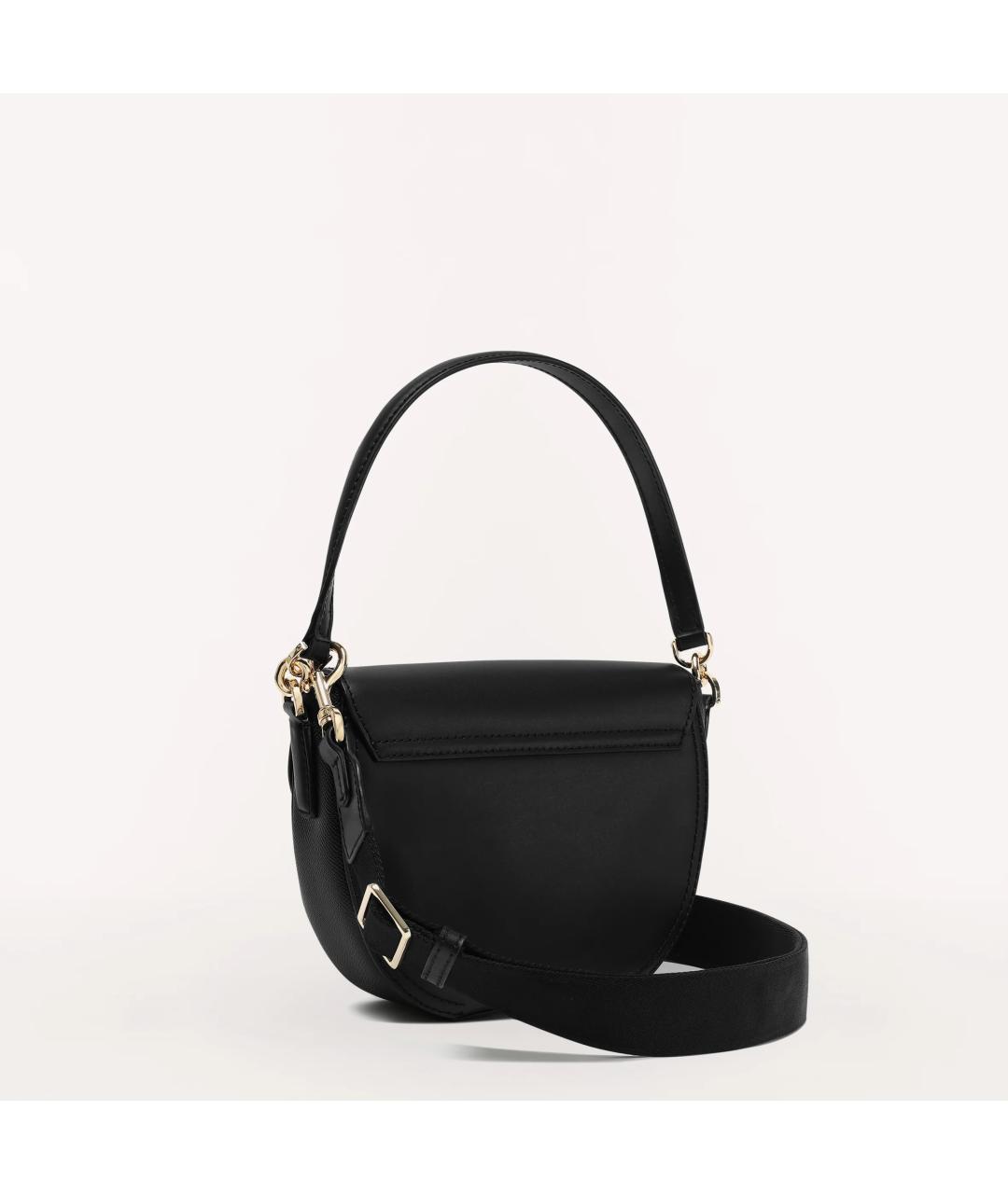 FURLA Черная кожаная сумка через плечо, фото 3