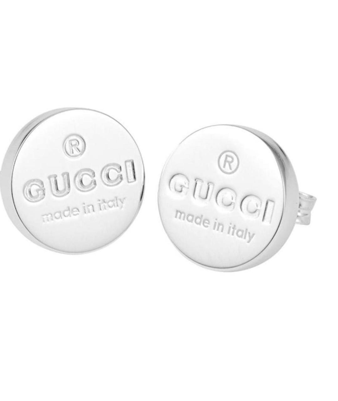 GUCCI Серебряные серебряные серьги, фото 1