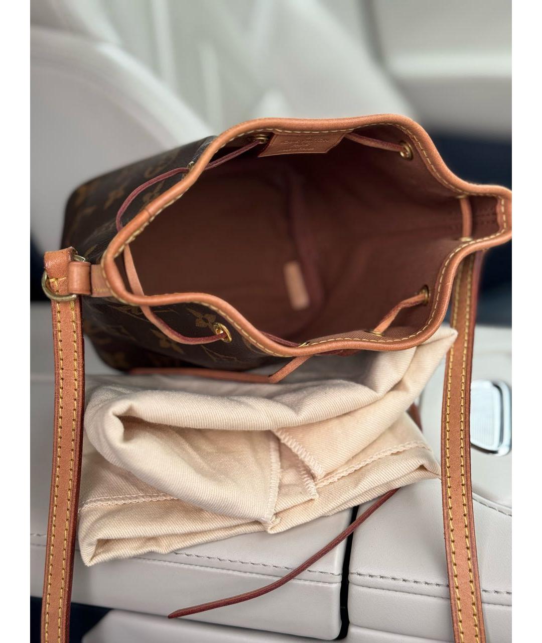 LOUIS VUITTON Коричневая сумка через плечо, фото 4