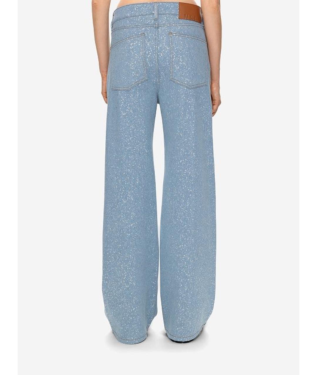 MSGM Голубые хлопковые джинсы клеш, фото 3