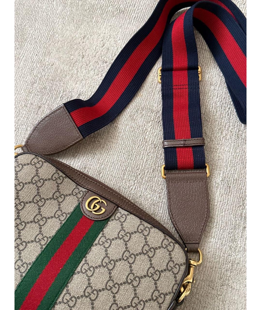 GUCCI Бежевая сумка с короткими ручками, фото 2