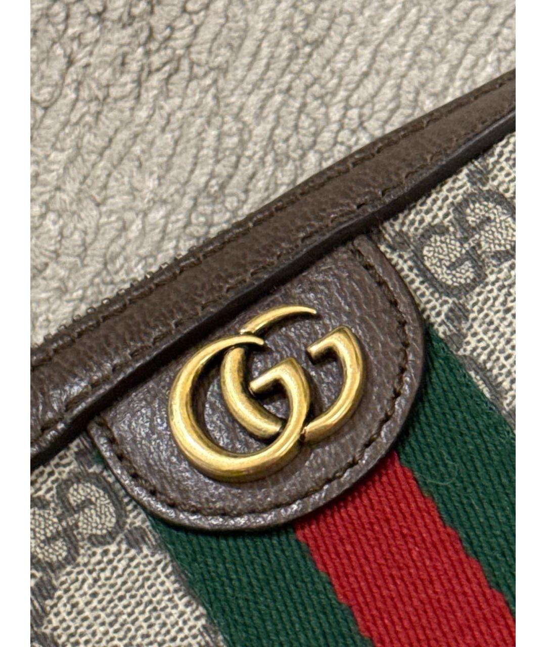 GUCCI Бежевая сумка с короткими ручками, фото 6