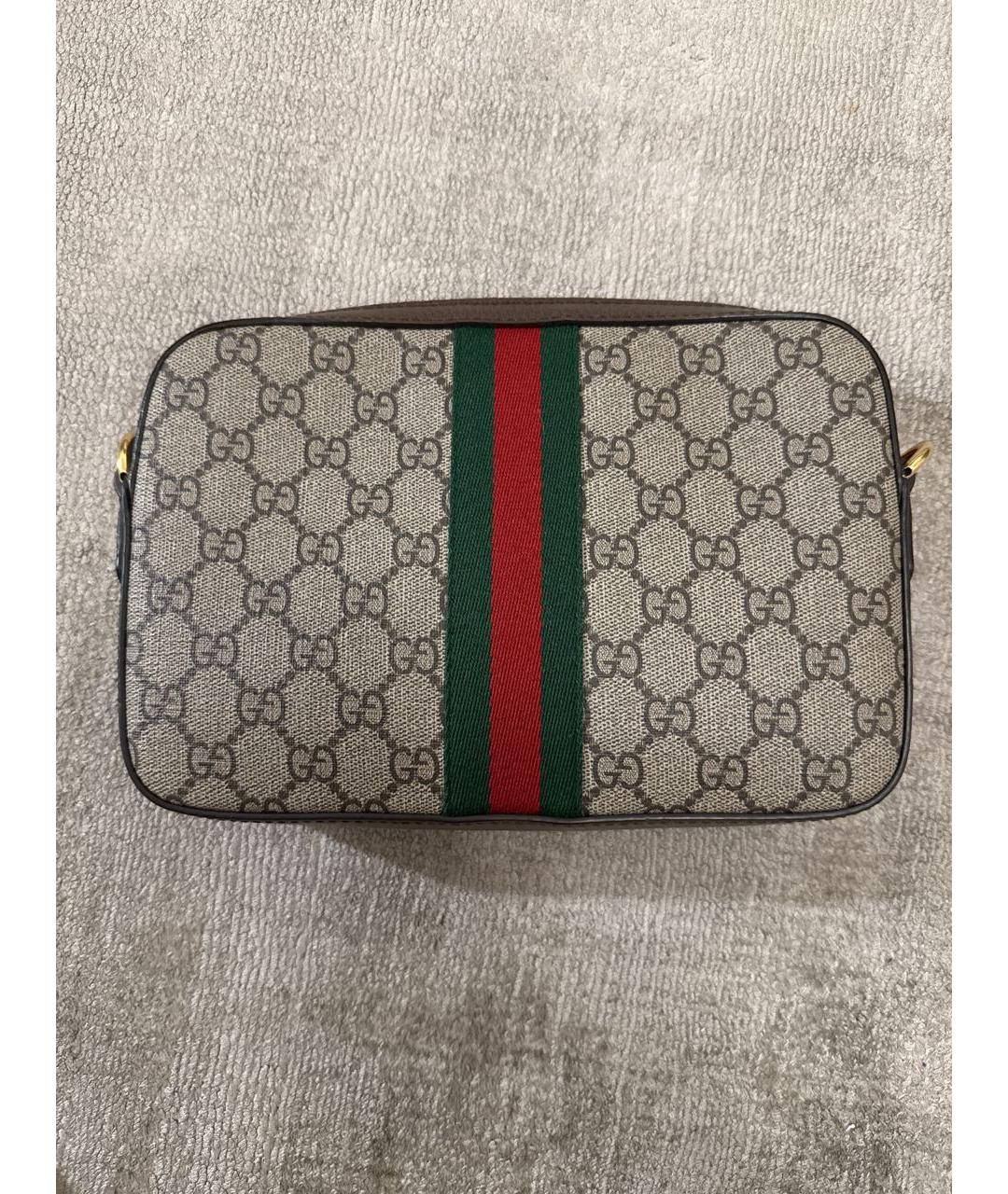 GUCCI Бежевая сумка с короткими ручками, фото 3