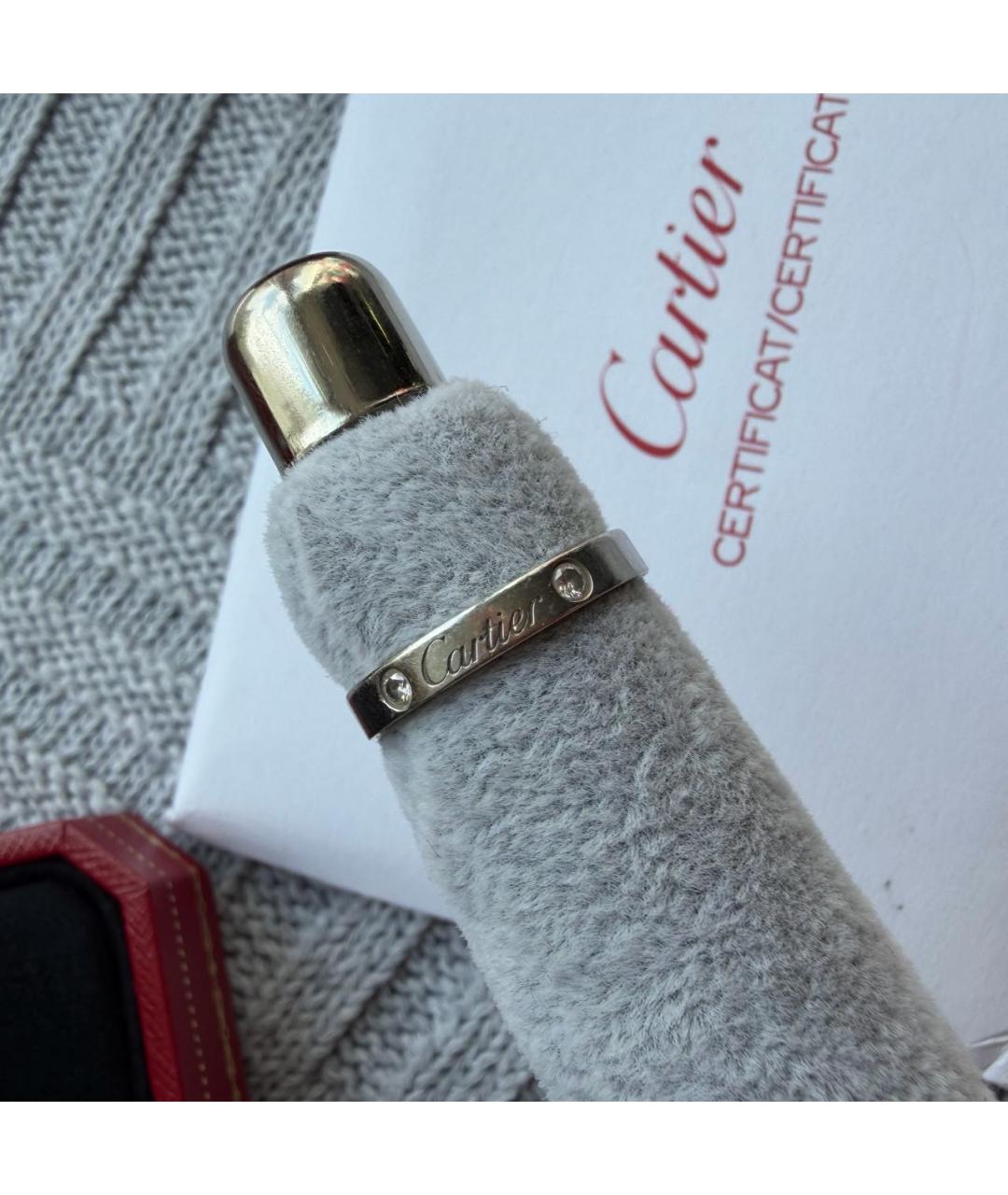 CARTIER Серебряное платиновое кольцо, фото 7