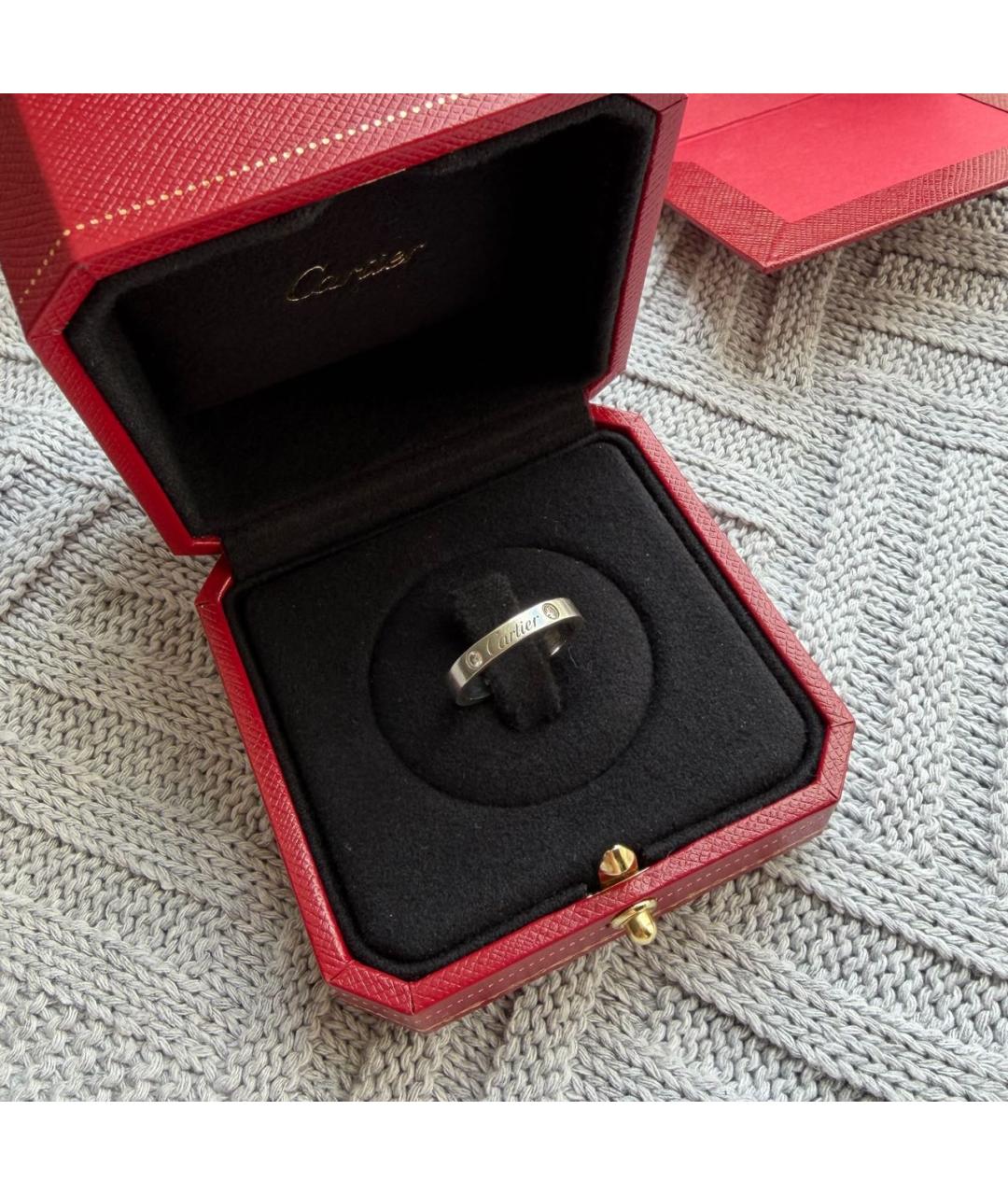 CARTIER Серебряное платиновое кольцо, фото 3