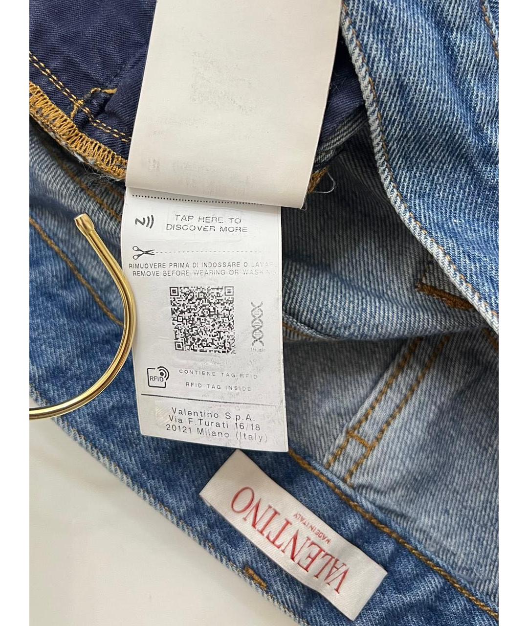 VALENTINO Синие прямые джинсы, фото 5