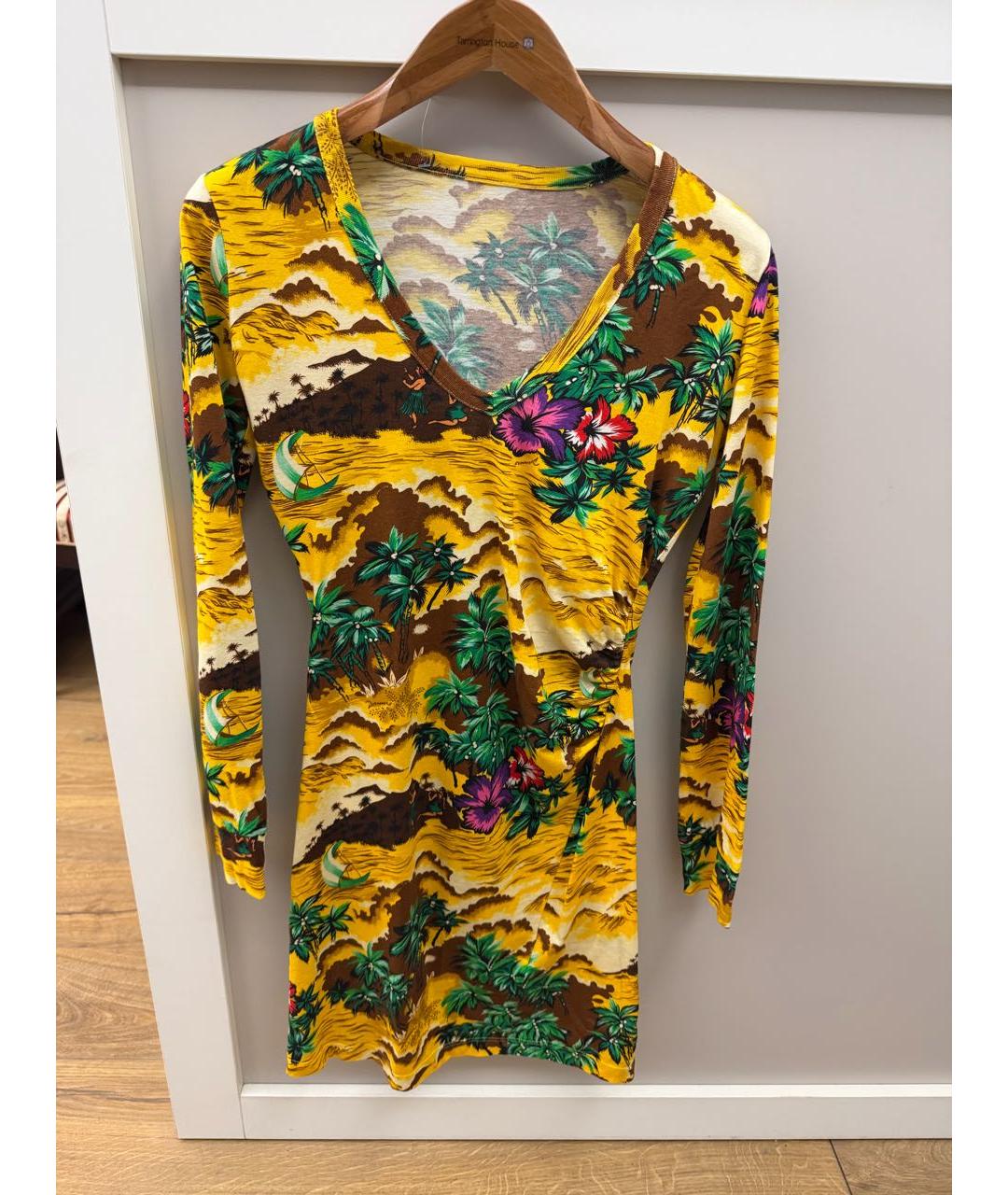 DSQUARED2 Мульти хлопковое повседневное платье, фото 2