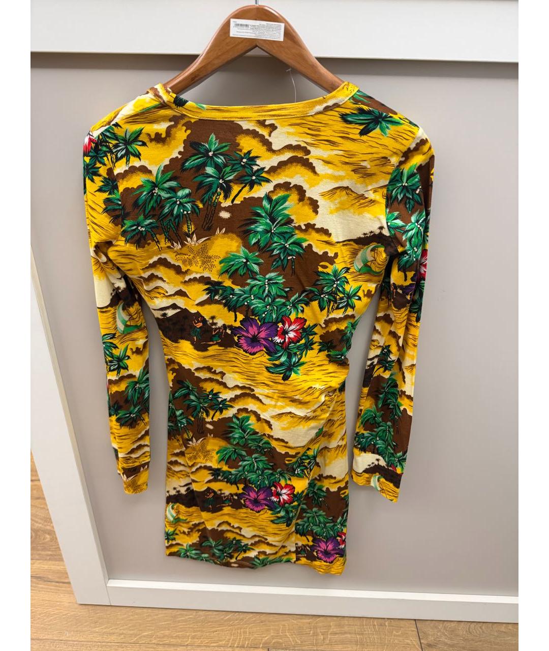 DSQUARED2 Мульти хлопковое повседневное платье, фото 3