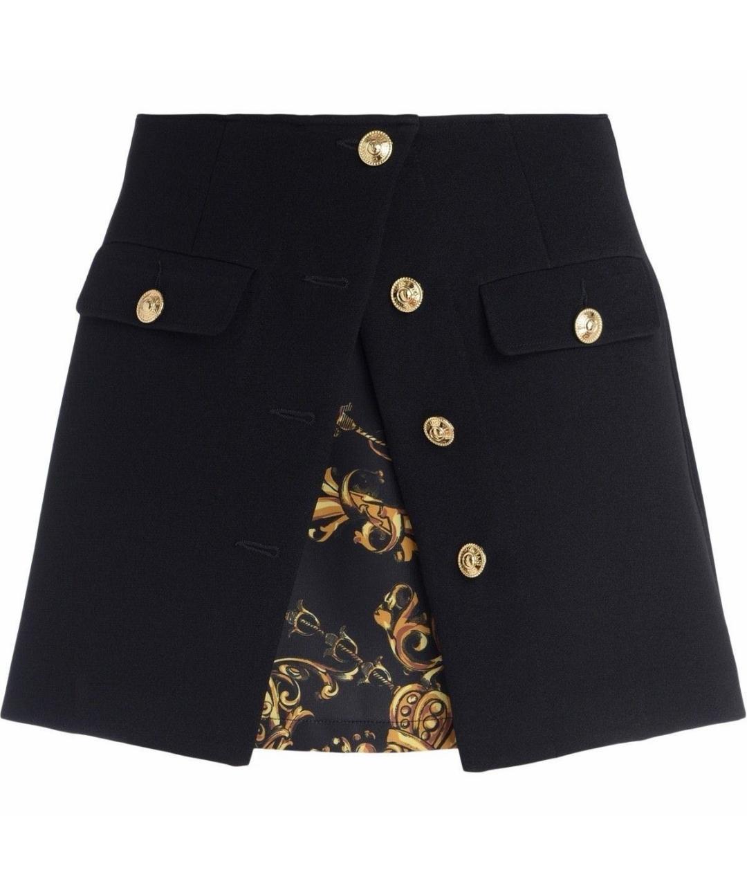 VERSACE JEANS COUTURE Черная юбка мини, фото 1