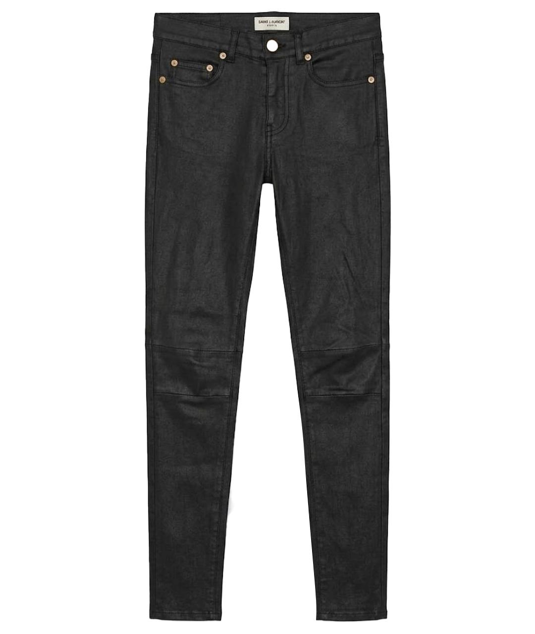 SAINT LAURENT Черные брюки узкие, фото 1