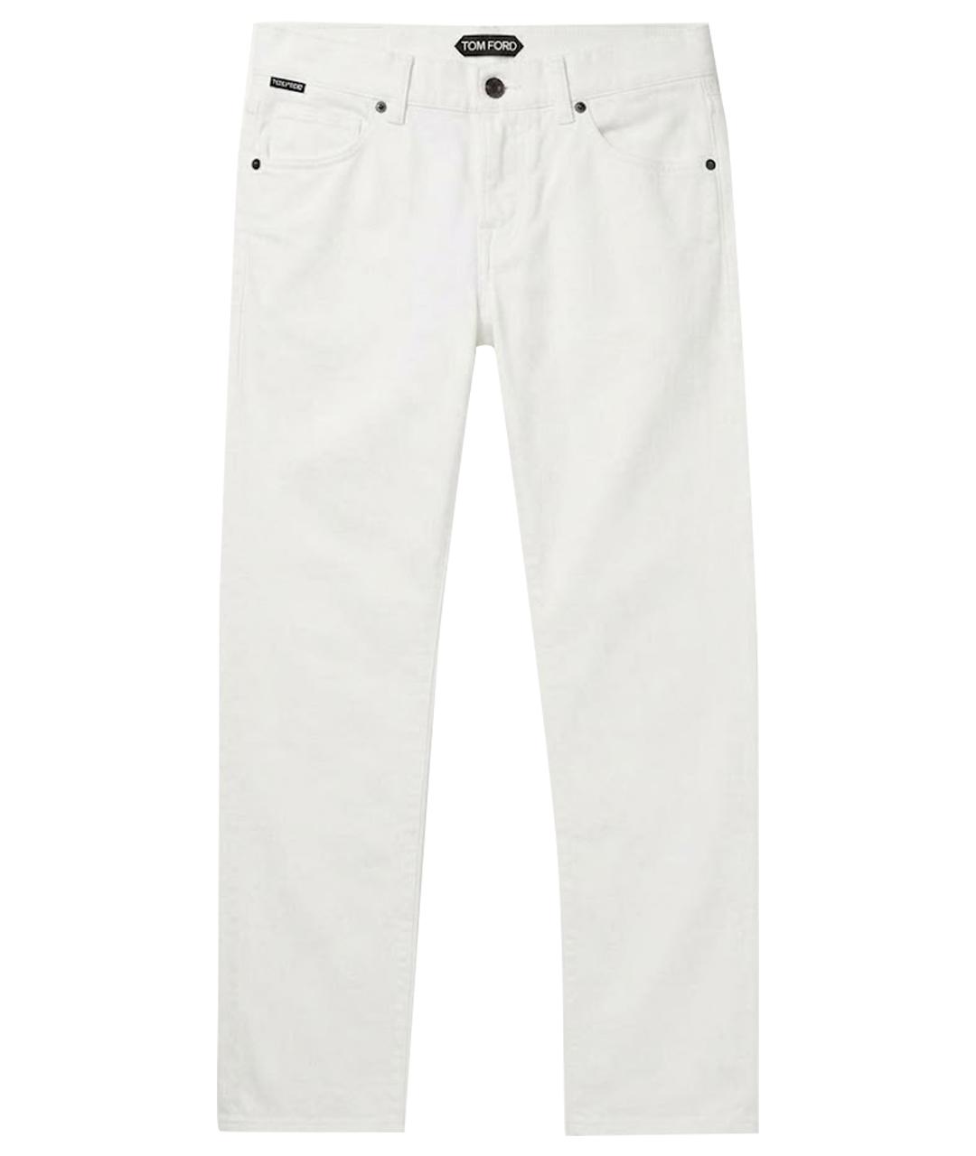 TOM FORD Белые прямые джинсы, фото 1