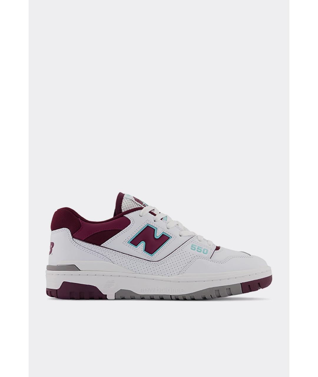 NEW BALANCE Белые кожаные низкие кроссовки / кеды, фото 3
