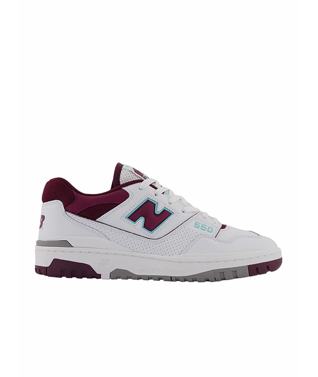 NEW BALANCE Белые кожаные низкие кроссовки / кеды, фото 1