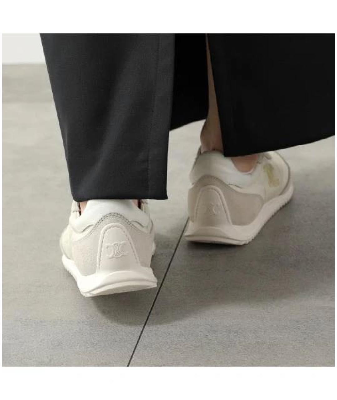 CELINE Бордовые текстильные кеды, фото 8