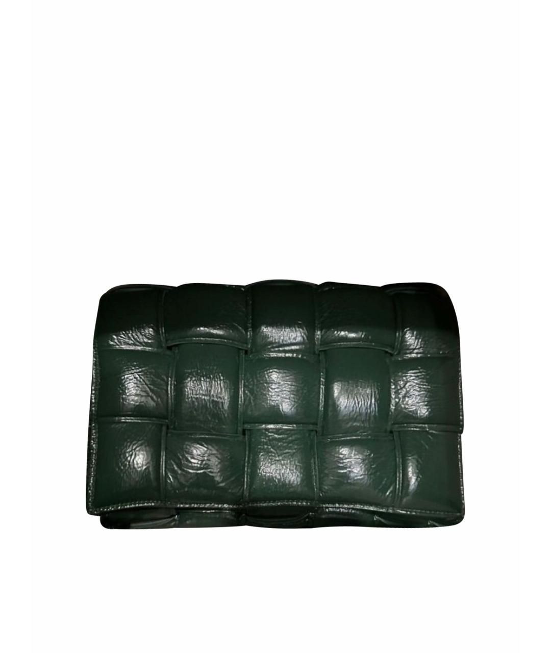 BOTTEGA VENETA Зеленая кожаная сумка через плечо, фото 1