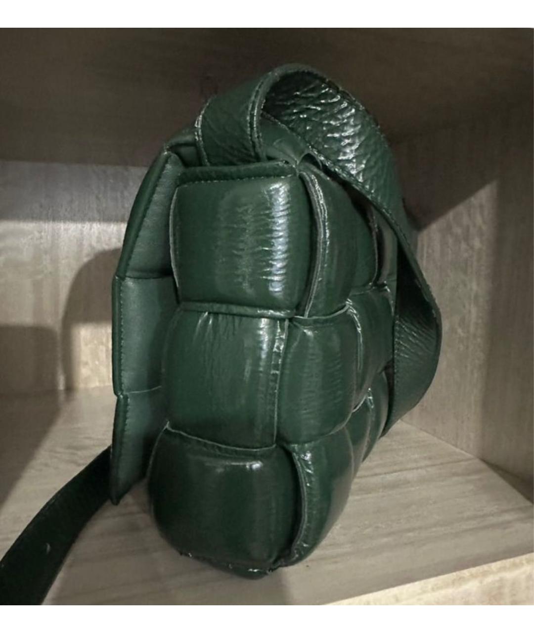BOTTEGA VENETA Зеленая кожаная сумка через плечо, фото 2