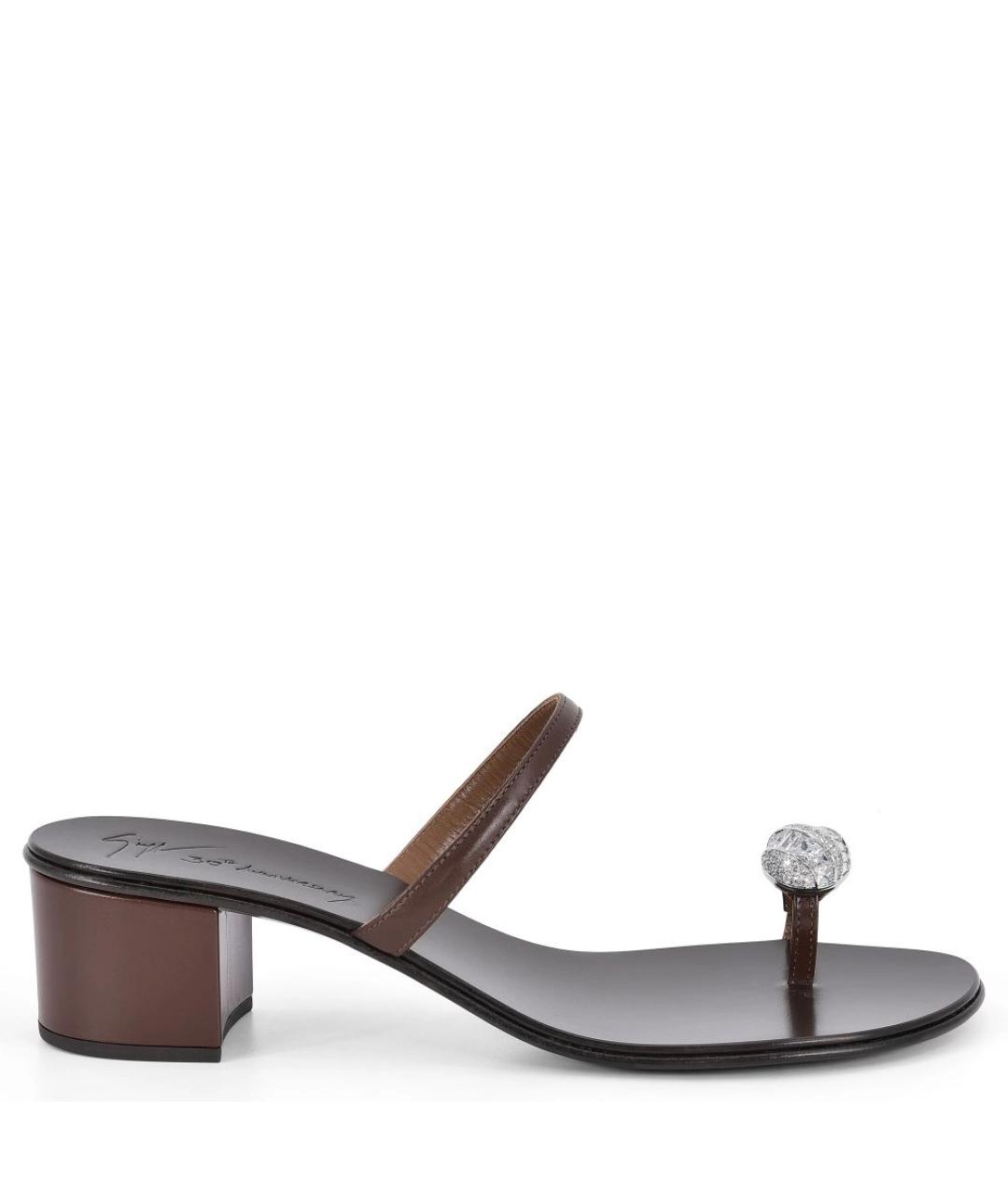 GIUSEPPE ZANOTTI DESIGN Коричневые сандалии, фото 5