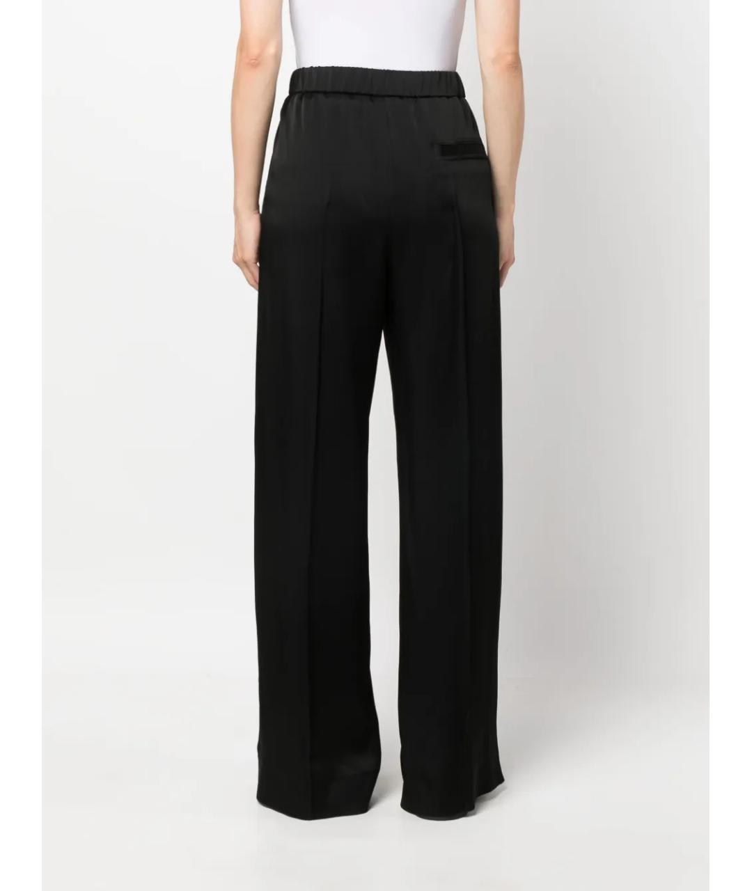 JIL SANDER Черные ацетатные прямые брюки, фото 6