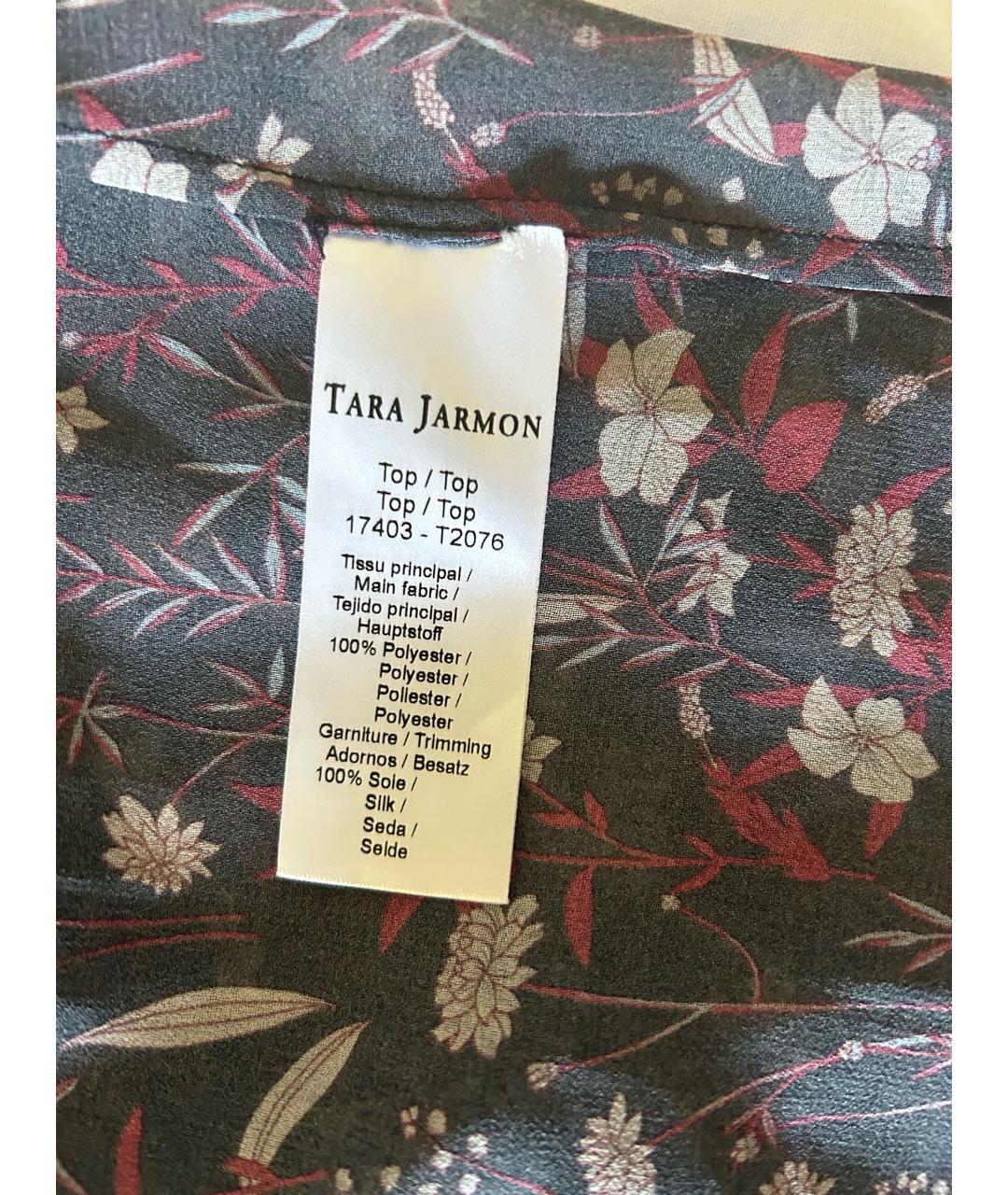 Tara Jarmon Черная полиэстеровая блузы, фото 5