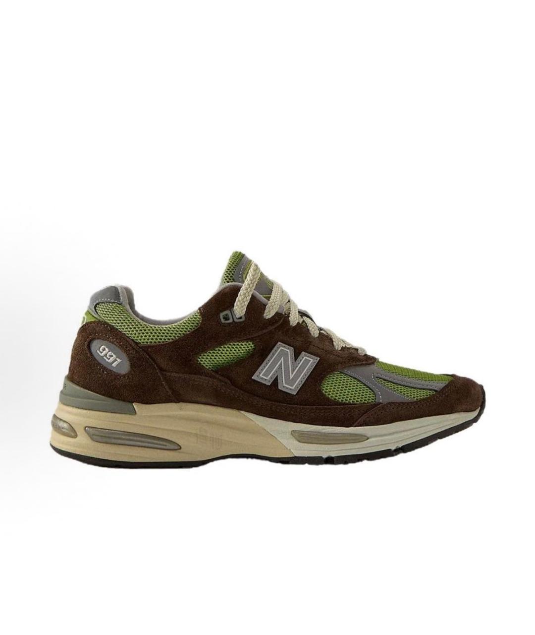 NEW BALANCE Коричневые замшевые низкие кроссовки / кеды, фото 6