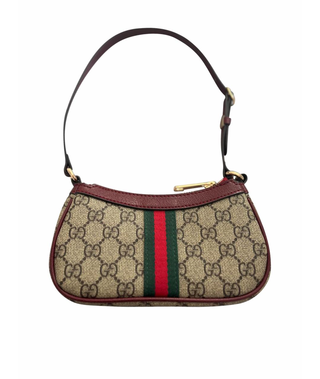 GUCCI Красная кожаная сумка через плечо, фото 1