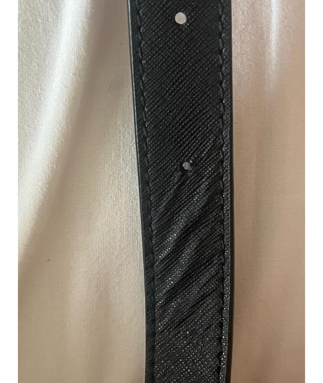 LOUIS VUITTON Черная кожаная сумка на плечо, фото 6