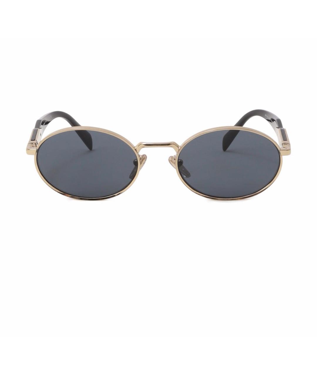 PRADA Серые металлические солнцезащитные очки, фото 1