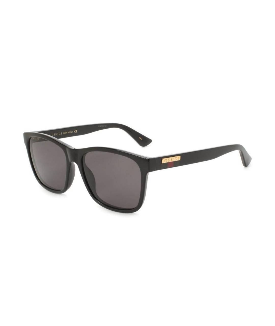 GUCCI Черные пластиковые солнцезащитные очки, фото 2