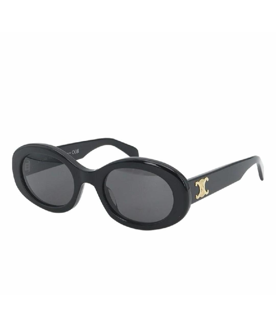 CELINE Черные пластиковые солнцезащитные очки, фото 1
