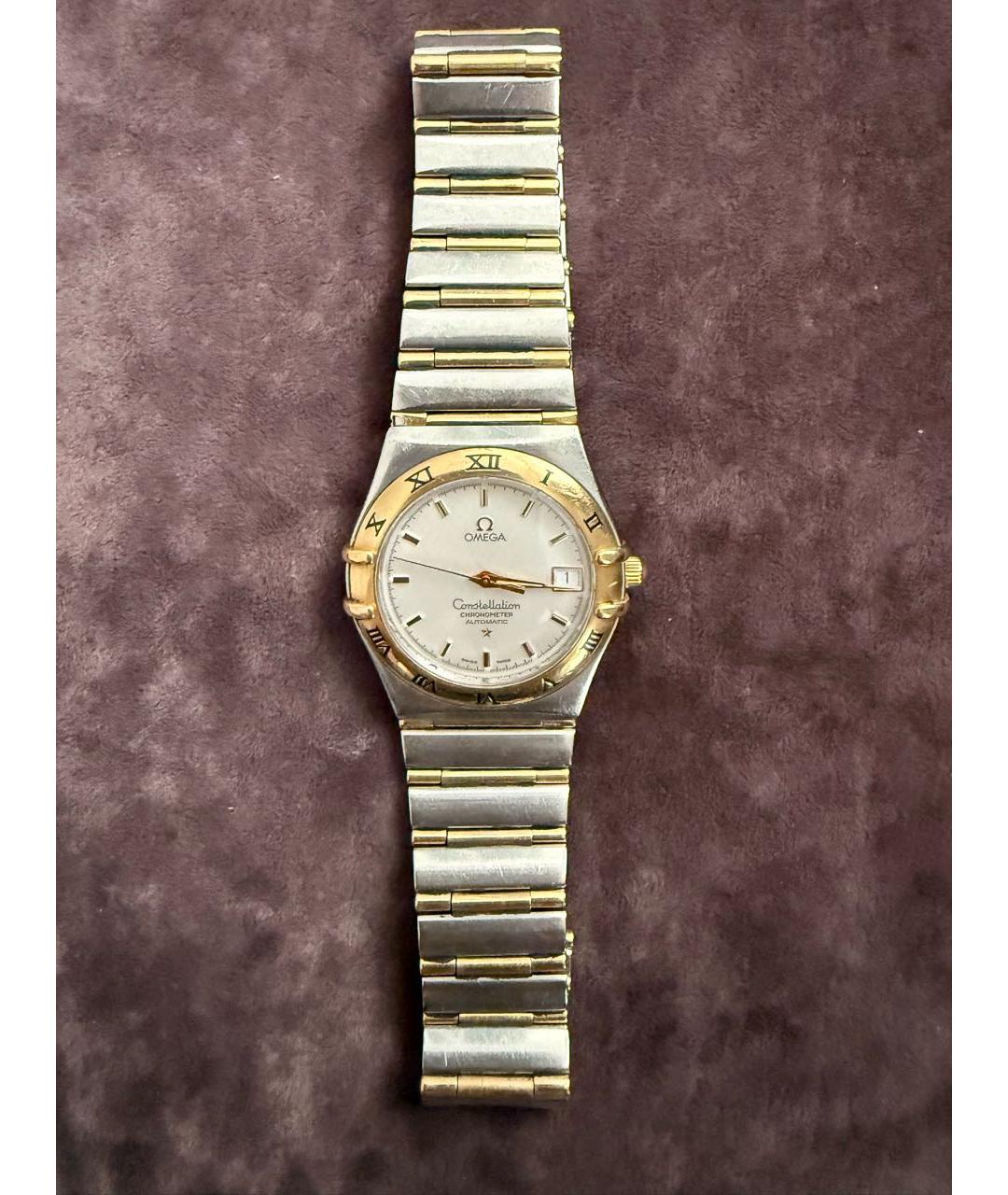 OMEGA Серебряные металлические часы, фото 7