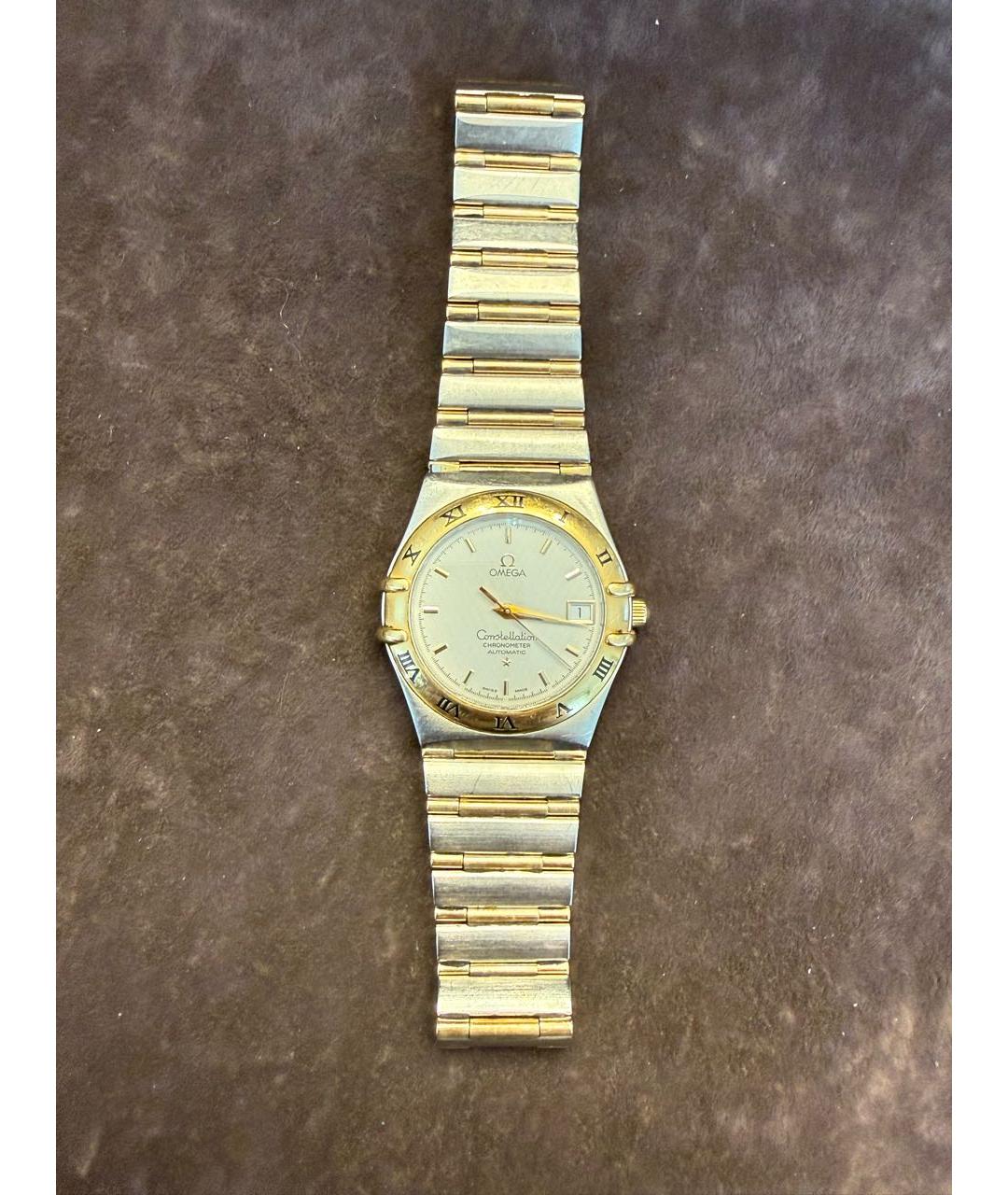 OMEGA Серебряные металлические часы, фото 2