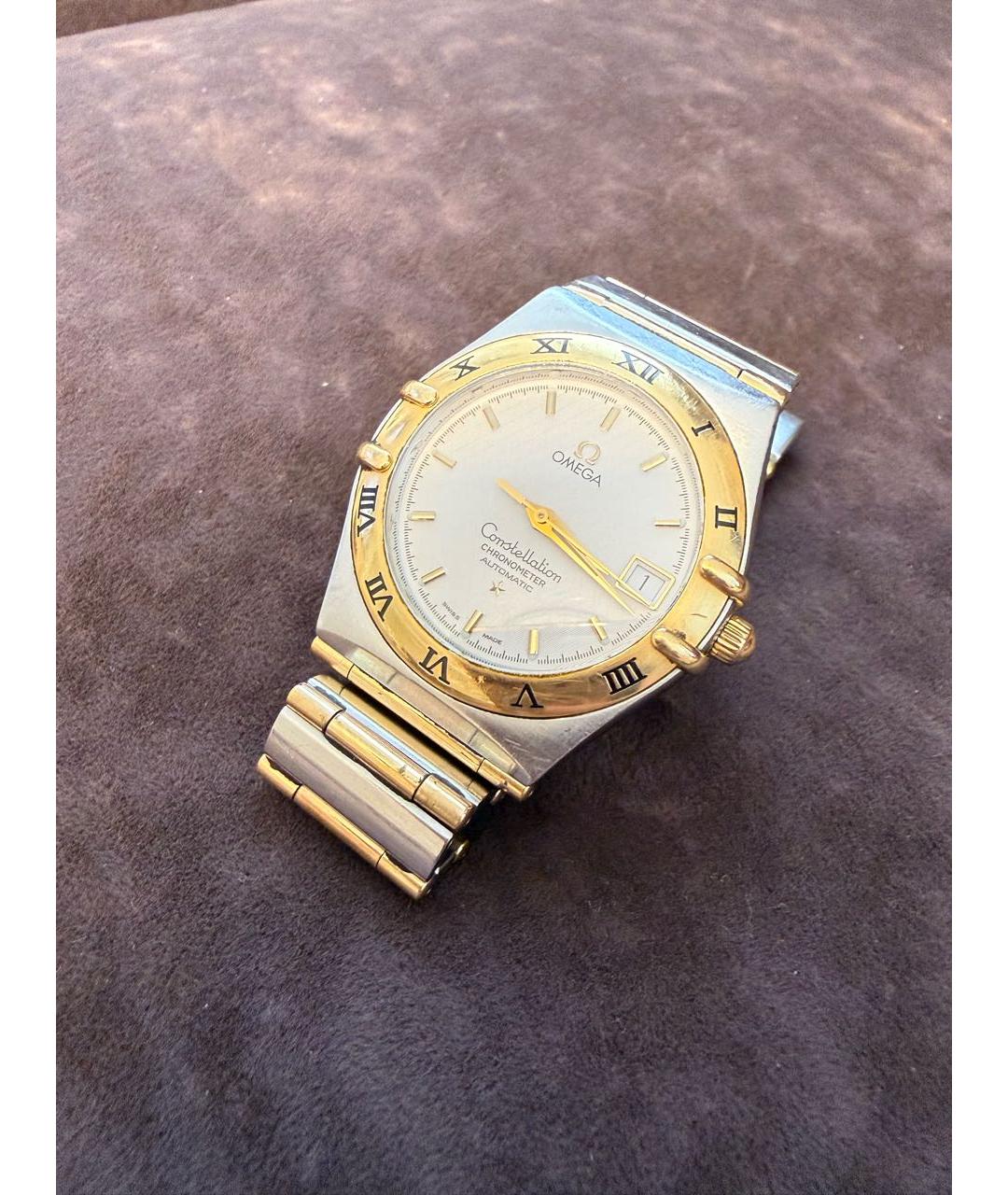 OMEGA Серебряные металлические часы, фото 6