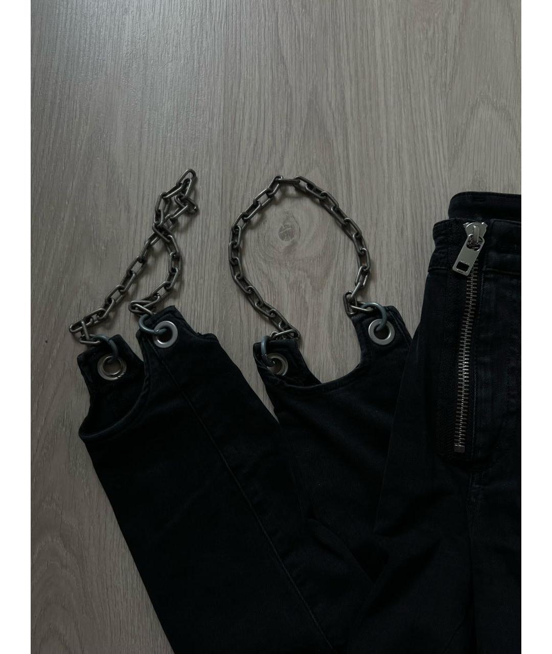 DIESEL Черные хлопко-эластановые джинсы слим, фото 3