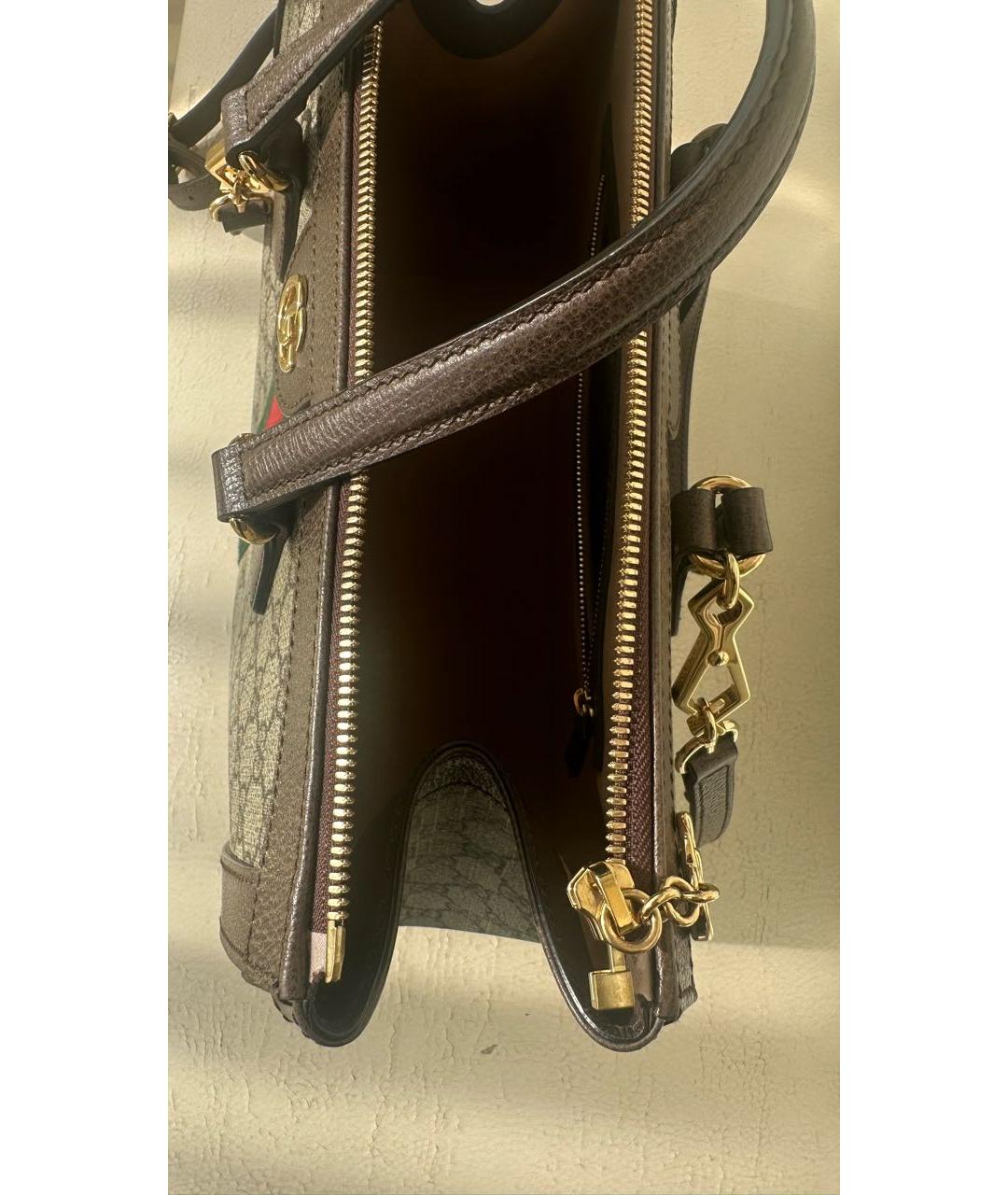 GUCCI Бежевая сумка тоут, фото 5
