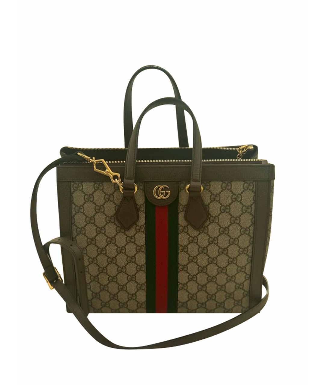 GUCCI Бежевая сумка тоут, фото 1