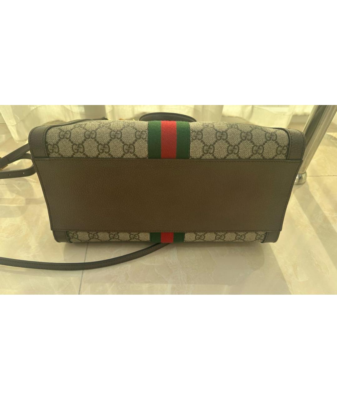GUCCI Бежевая сумка тоут, фото 4