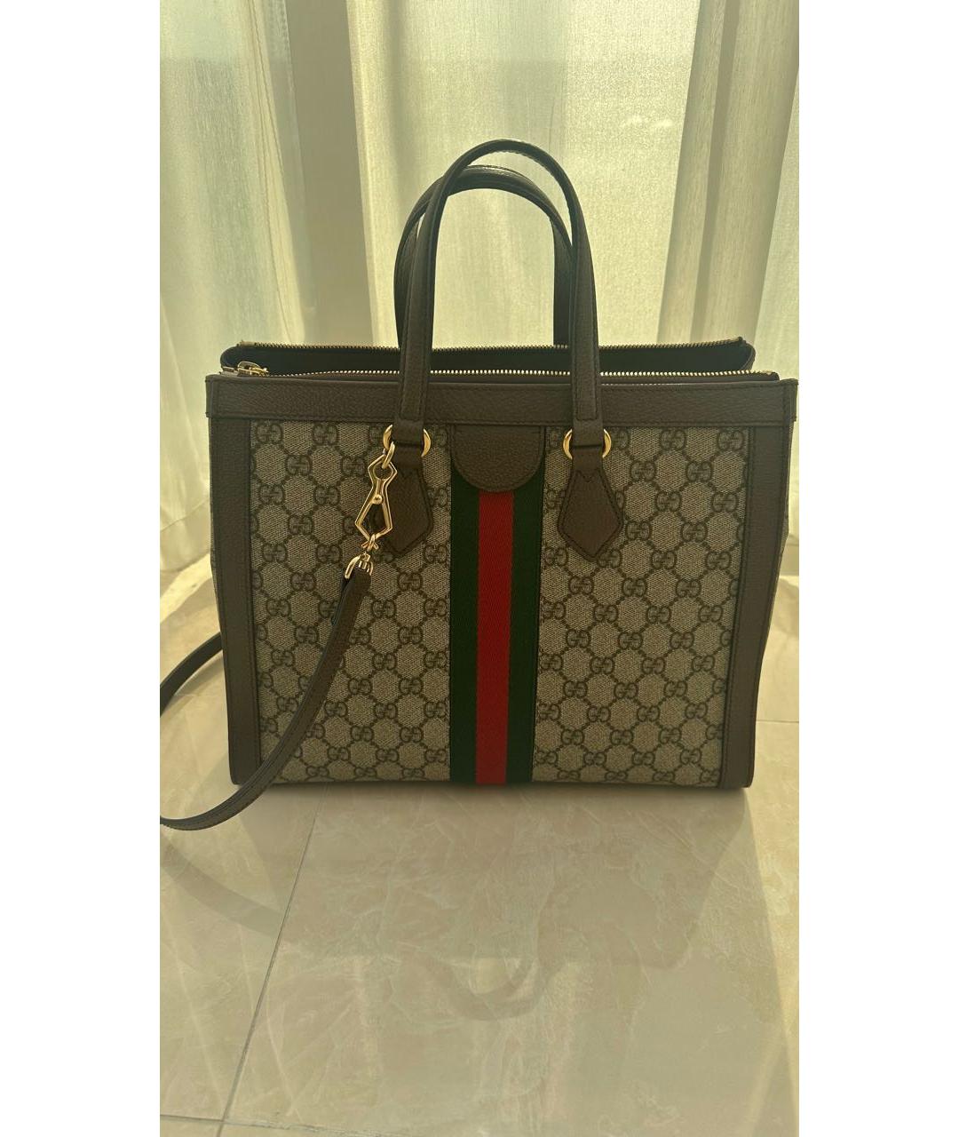 GUCCI Бежевая сумка тоут, фото 2