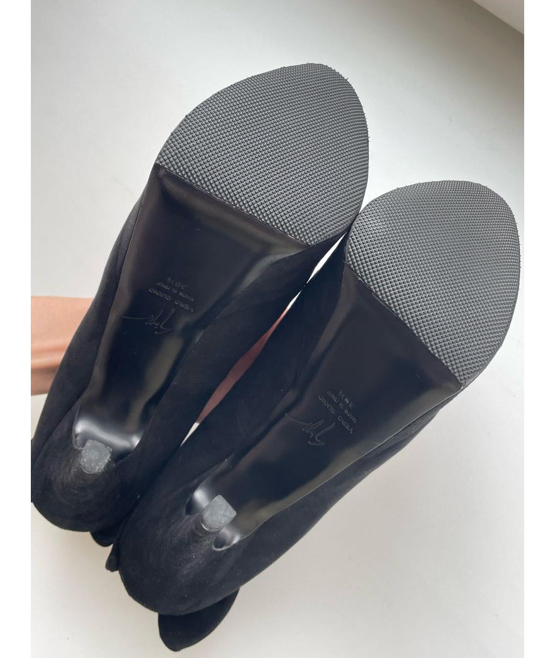 GIUSEPPE ZANOTTI DESIGN Черные замшевые туфли, фото 8
