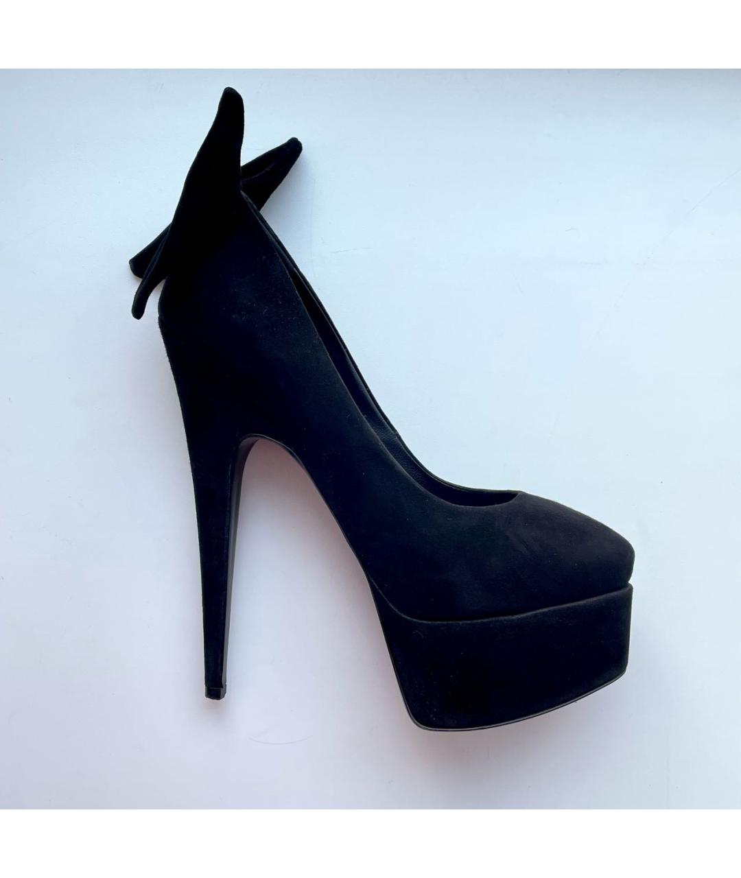 GIUSEPPE ZANOTTI DESIGN Черные замшевые туфли, фото 9