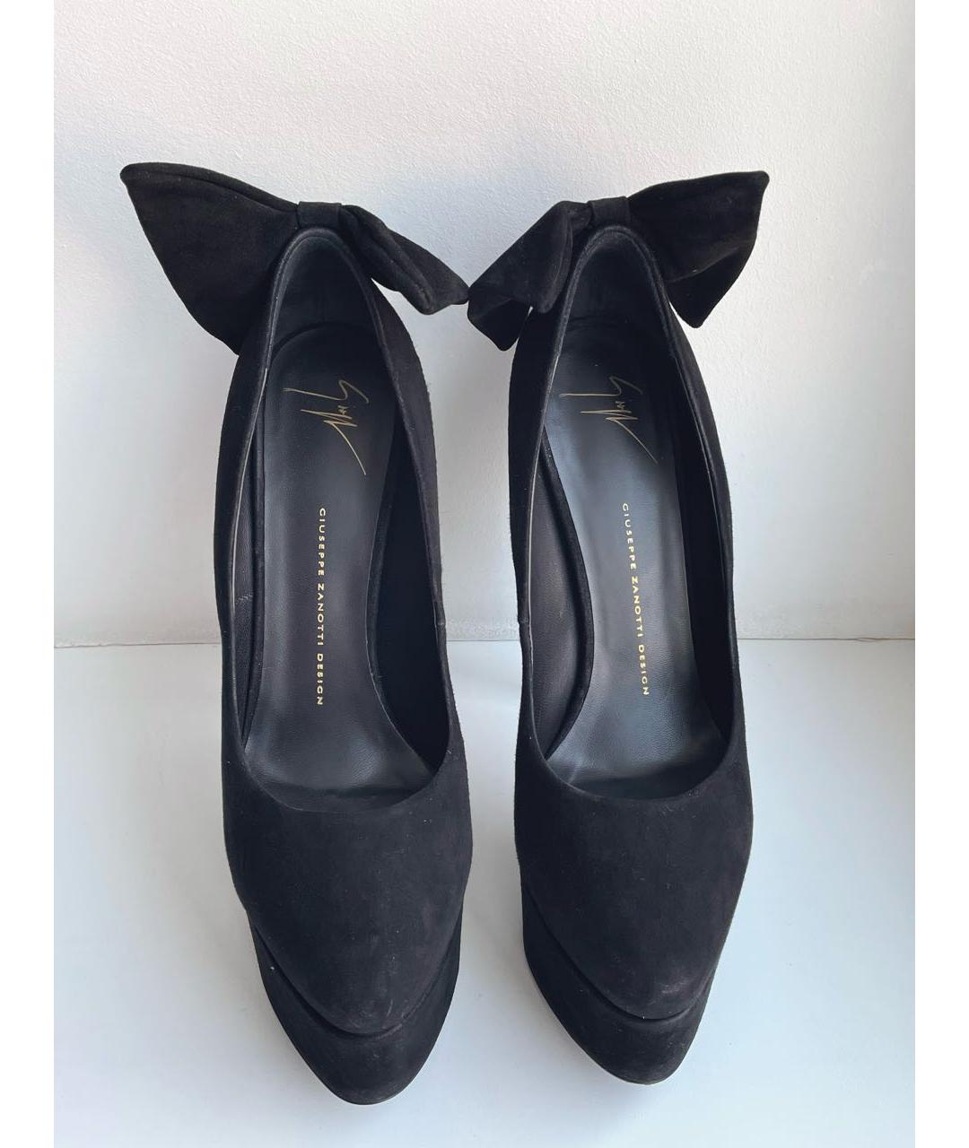 GIUSEPPE ZANOTTI DESIGN Черные замшевые туфли, фото 3